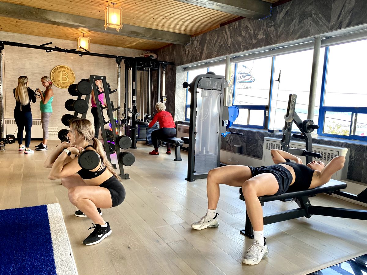 Small group training at The Beach Club gym studio