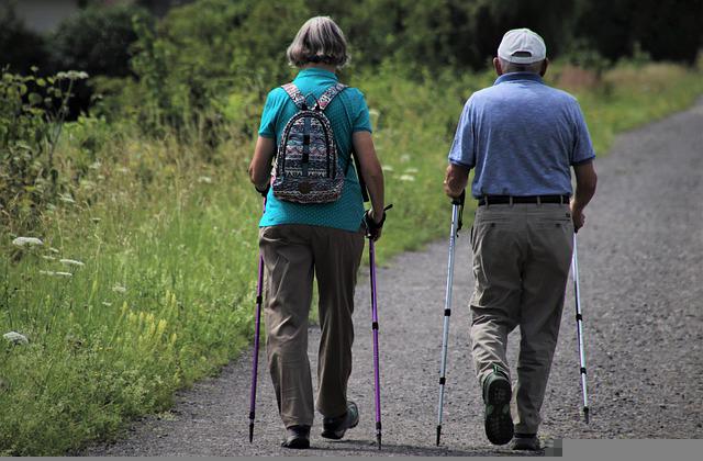 Walking is a great way for seniors